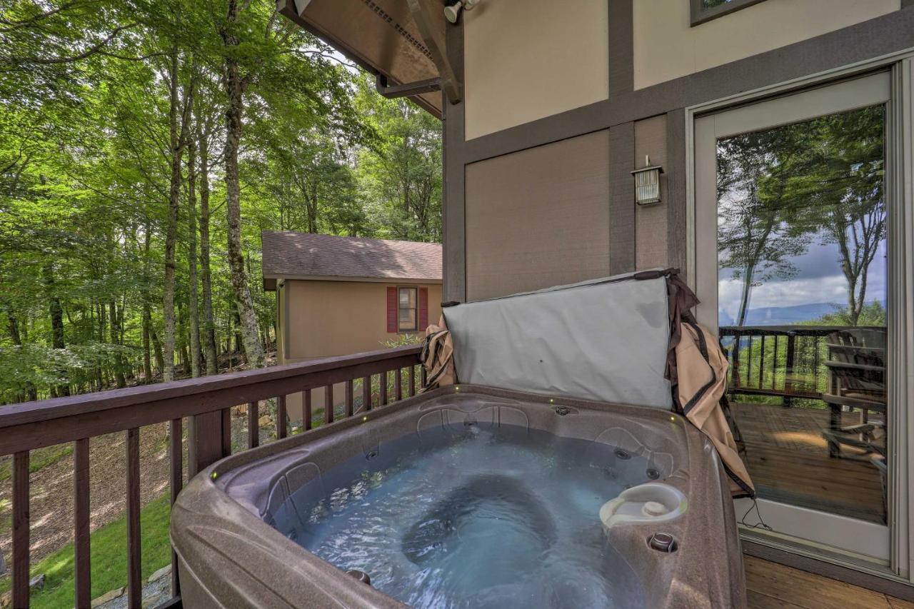 Beech Mountain Cabin Retreat With Hot Tub And Views! Eksteriør billede