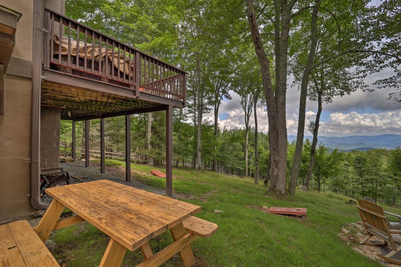 Beech Mountain Cabin Retreat With Hot Tub And Views! Eksteriør billede