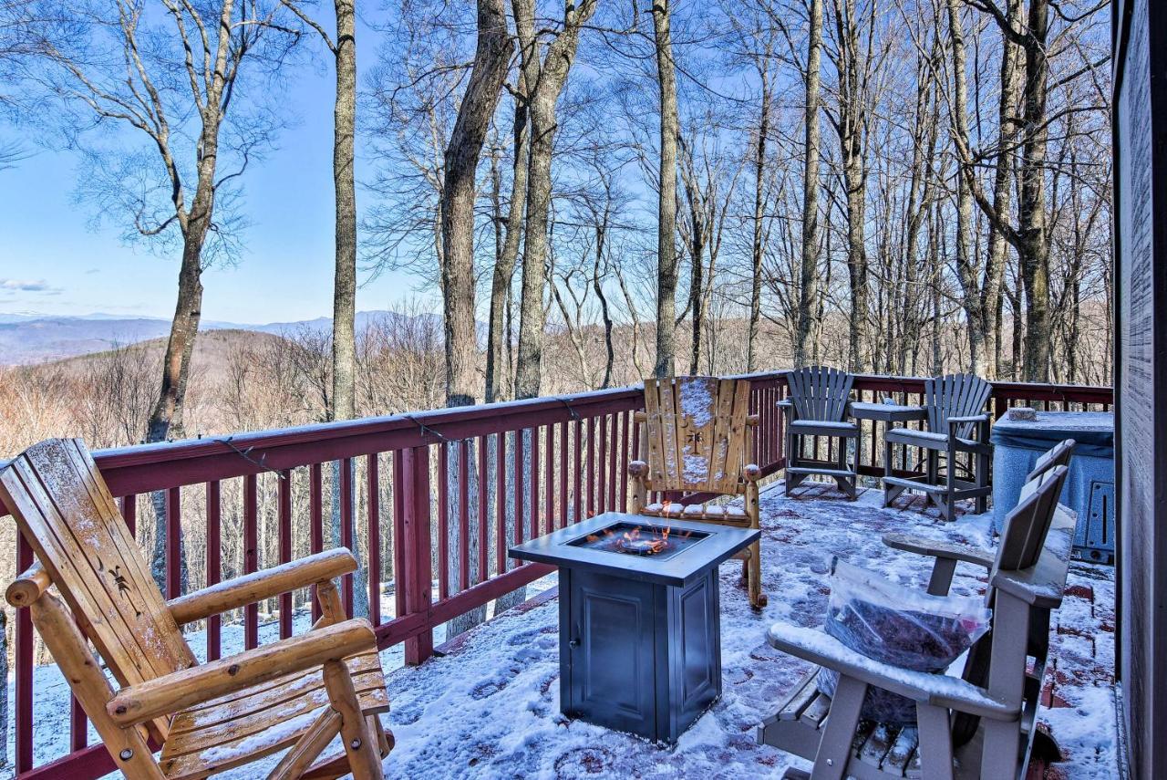 Beech Mountain Cabin Retreat With Hot Tub And Views! Eksteriør billede